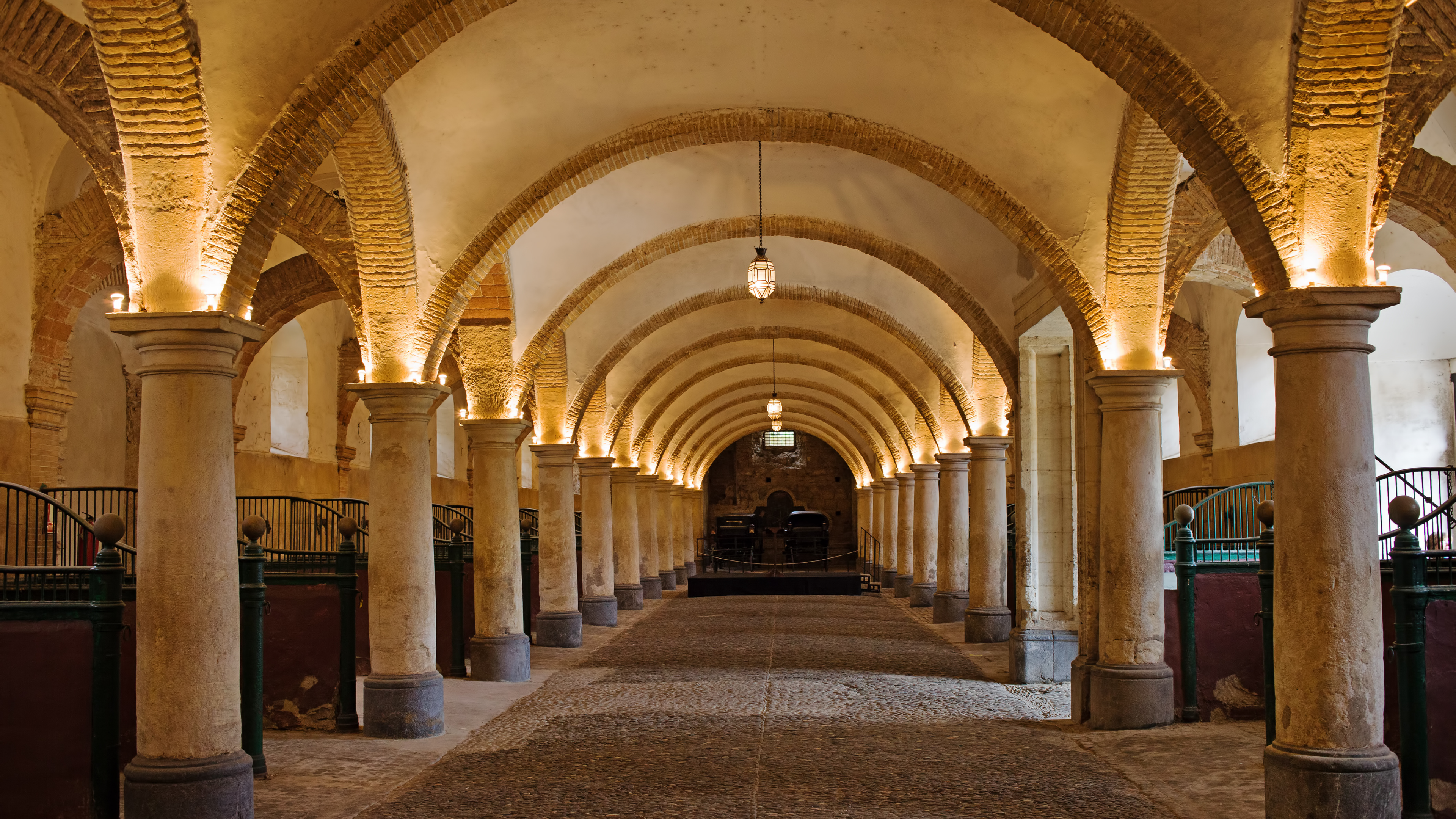 Grand equestrian stable